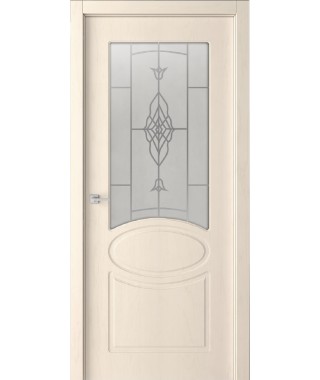 Дверь с ПВХ покрытием Алина ДО (Филадельфия Дуб Крем)